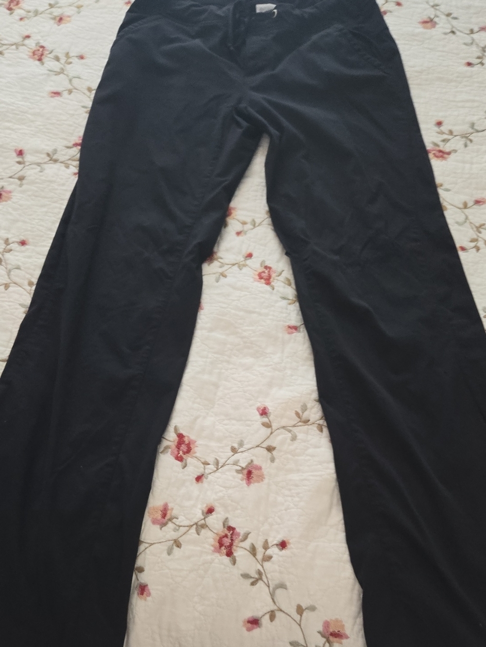 Columbia Black Wide-Leg Pull-On Travel Pants
